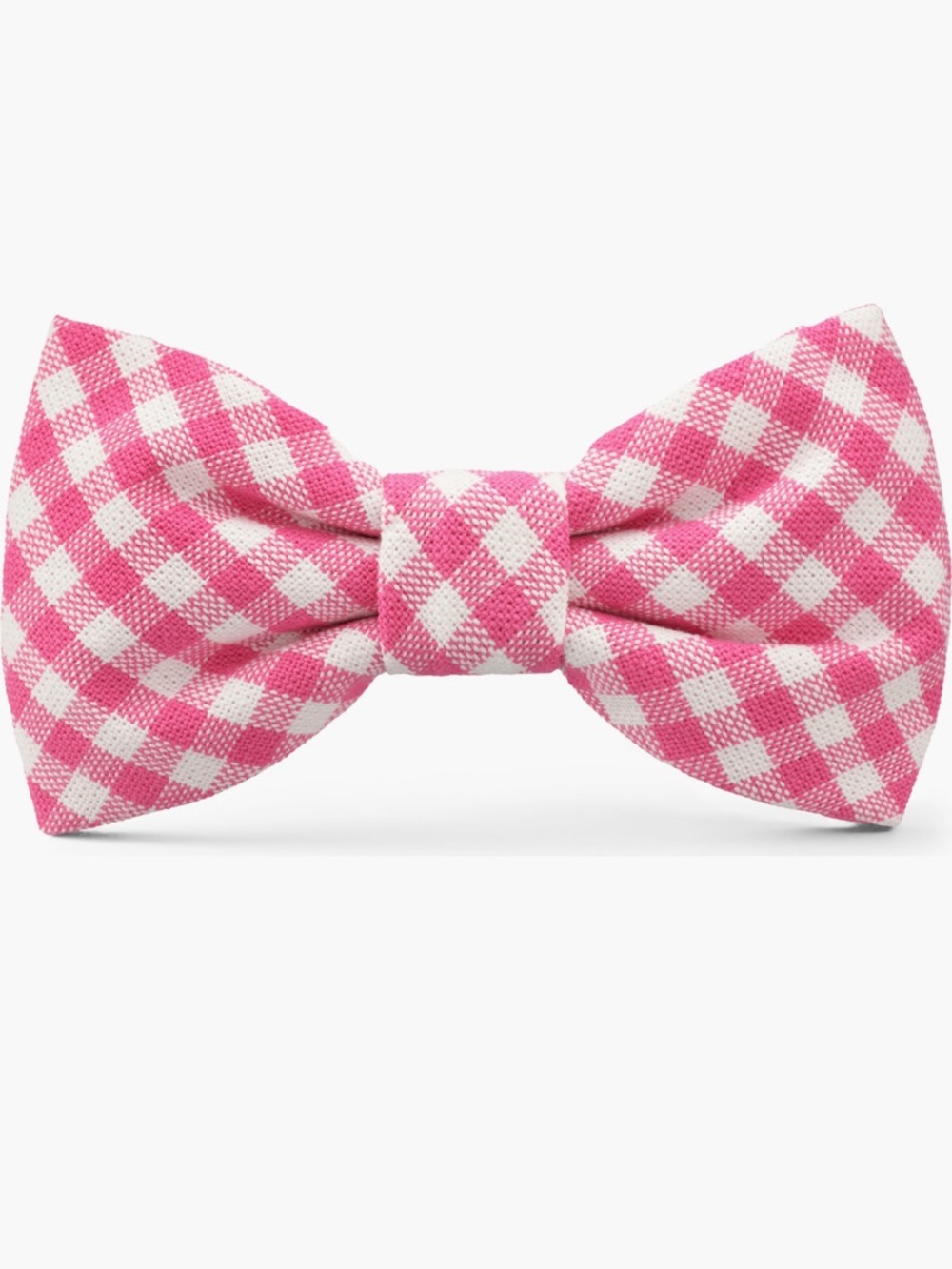 The Foggy Dog Pink Gingham Bow Large NWT
